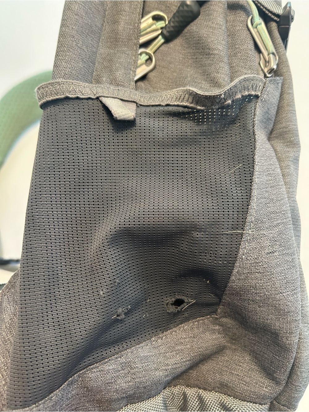 The North Face Gray Recon Backpack with Mint Accents - Picture 11 of 12